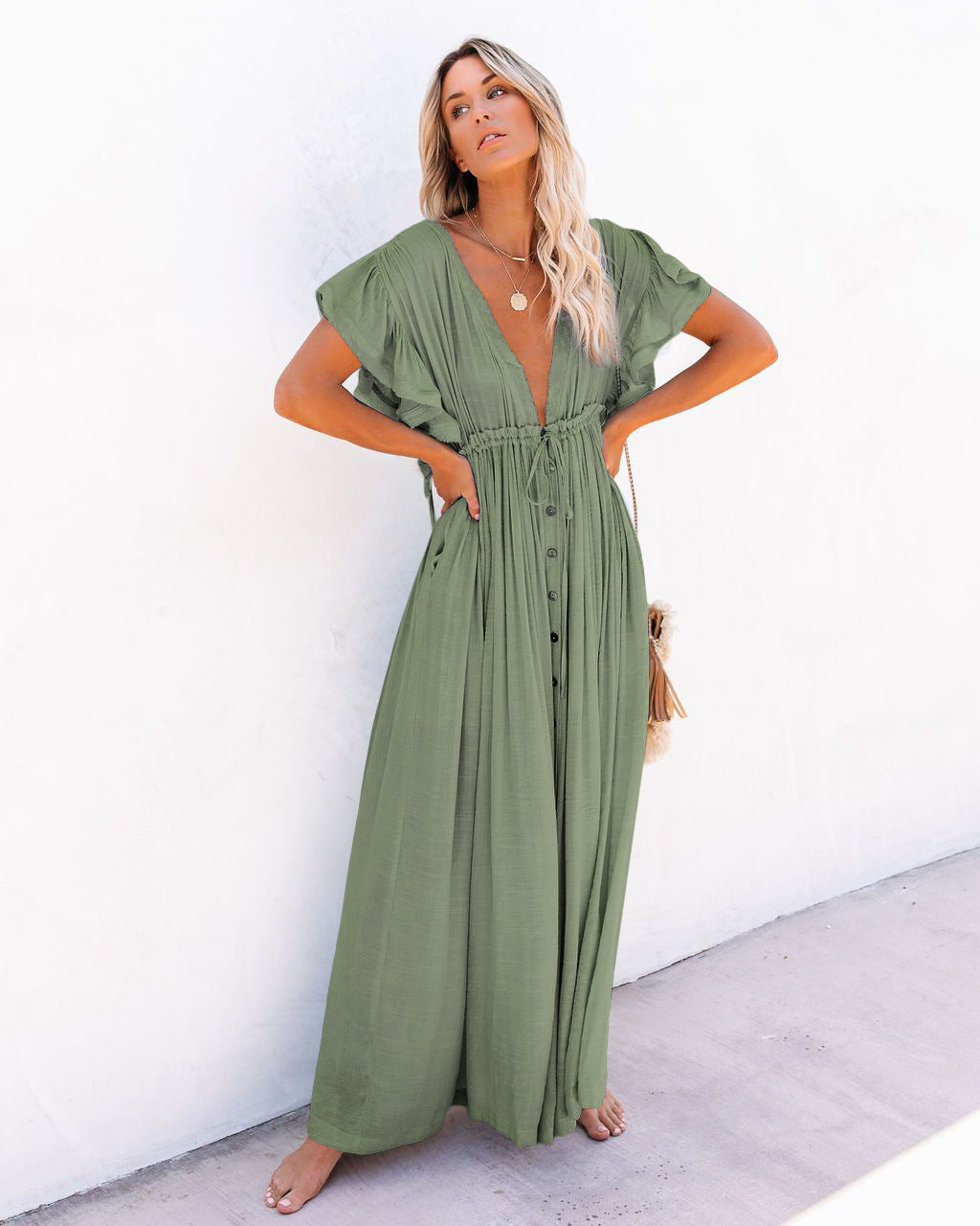 Corinna – Abito boho maxi leggero