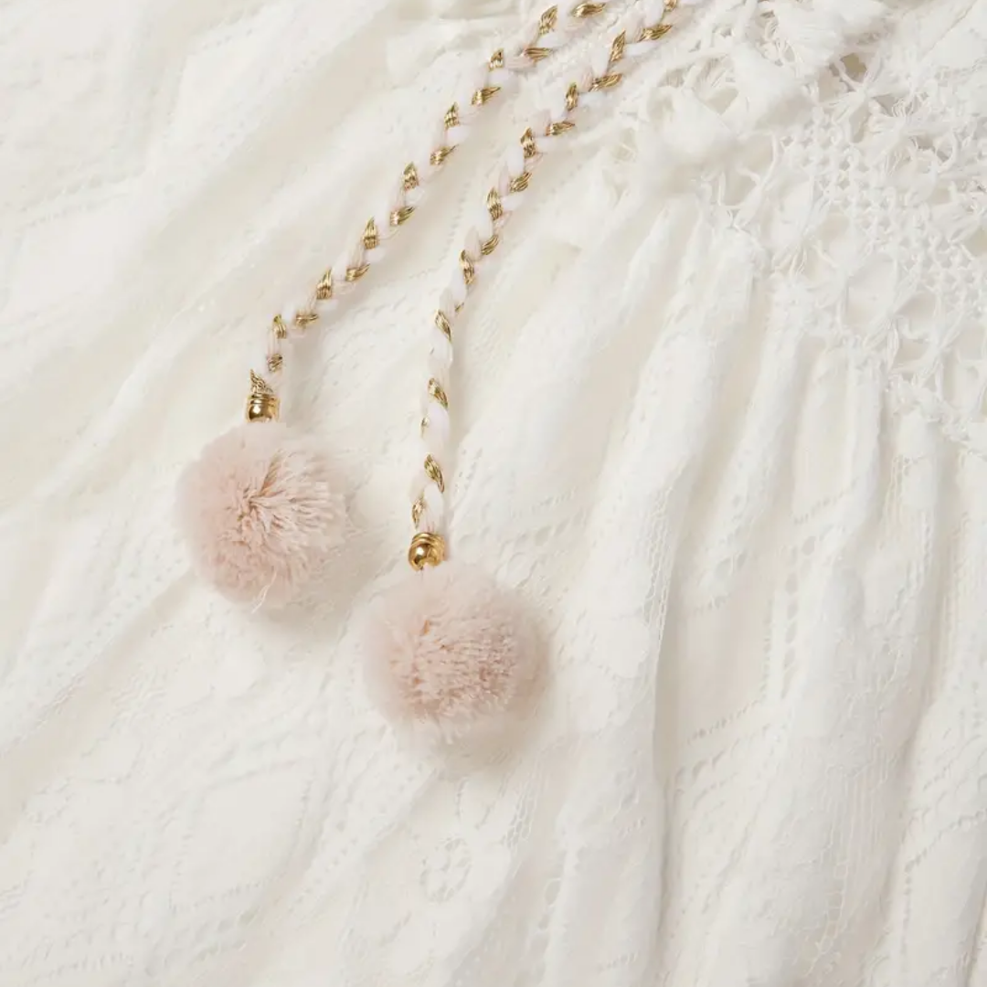 Rachele – Abito boho in pizzo