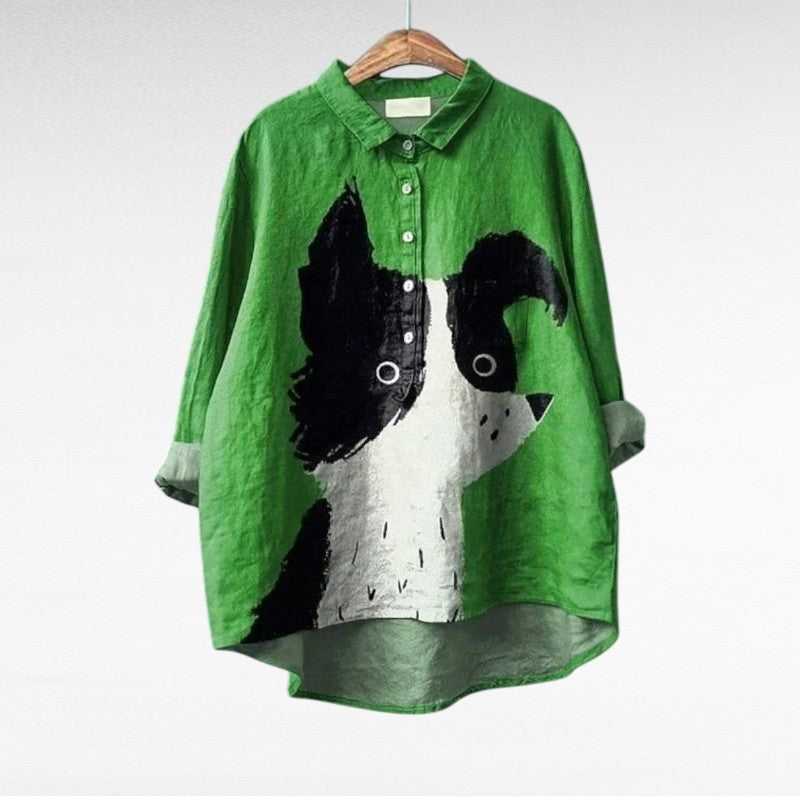 Charlotte | Elegante Blusa de Verano en Linne