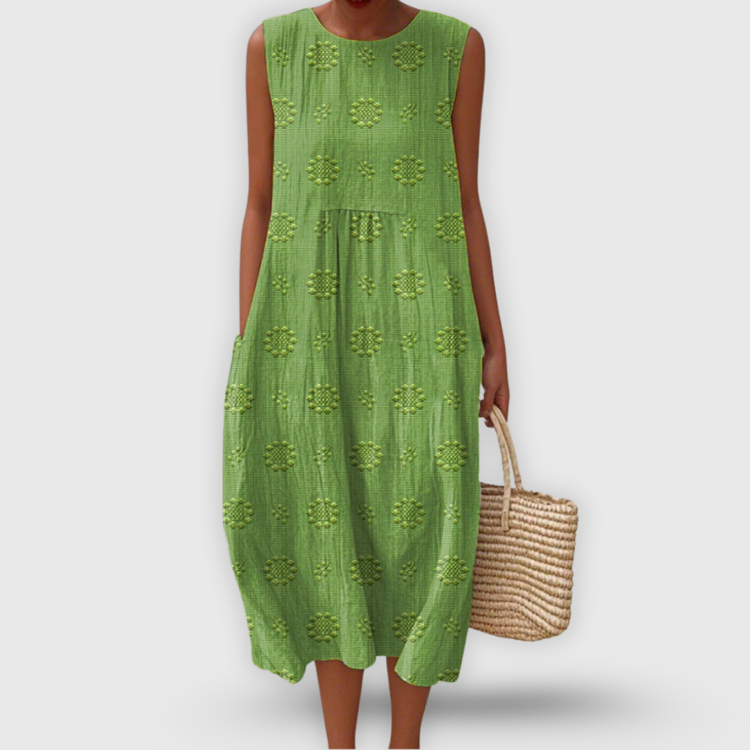 Chiara – Abito boho con ricami