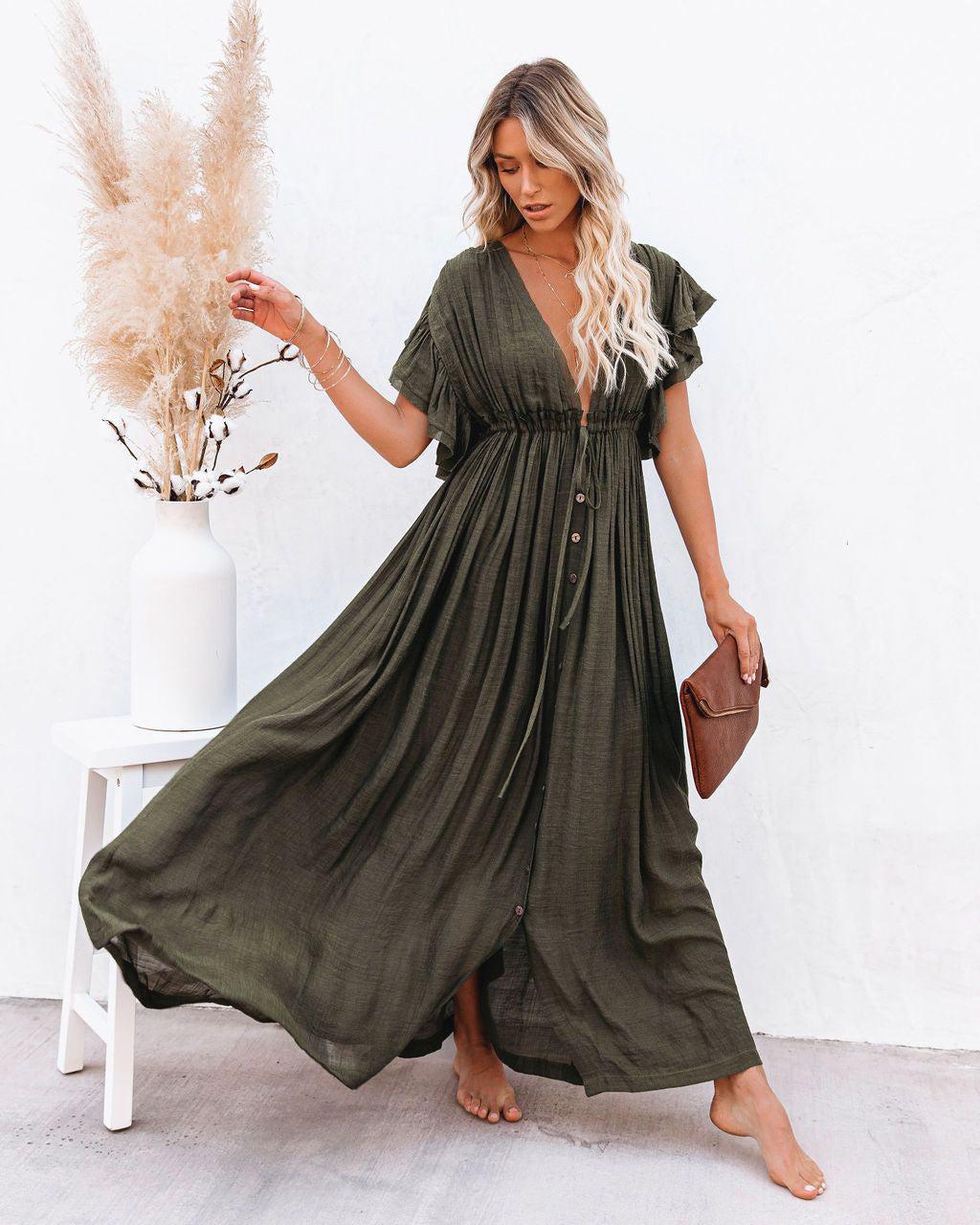 Corinna – Abito boho maxi leggero