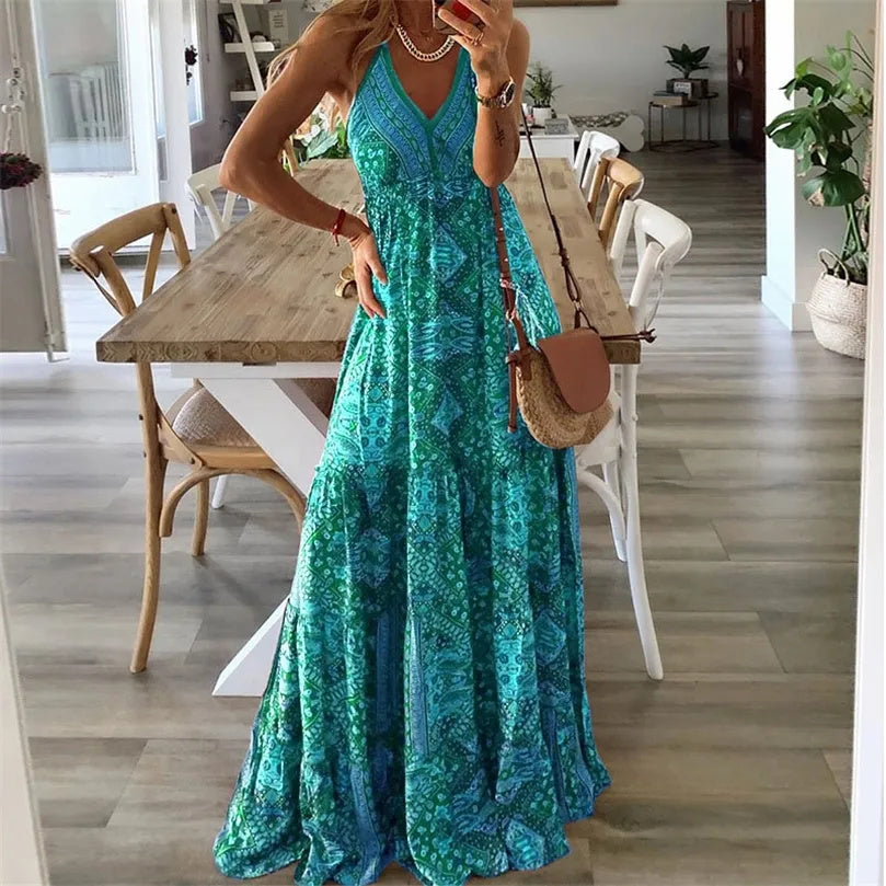 Giulia – Abito boho maxi
